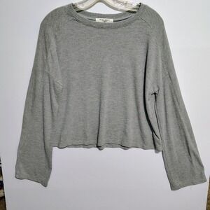 Project Social T Los‎ Angeles Gray Long Sleeve Crop Top Women's Small